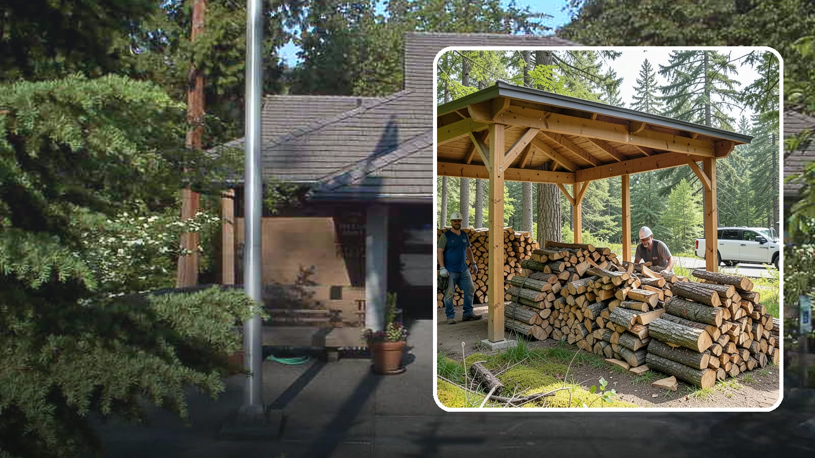 Firewood Covers in Yarrow Point, King County, WA - We provide weatherproof firewood covers that shield your stack from constant Pacific Northwest rain while still letting it...