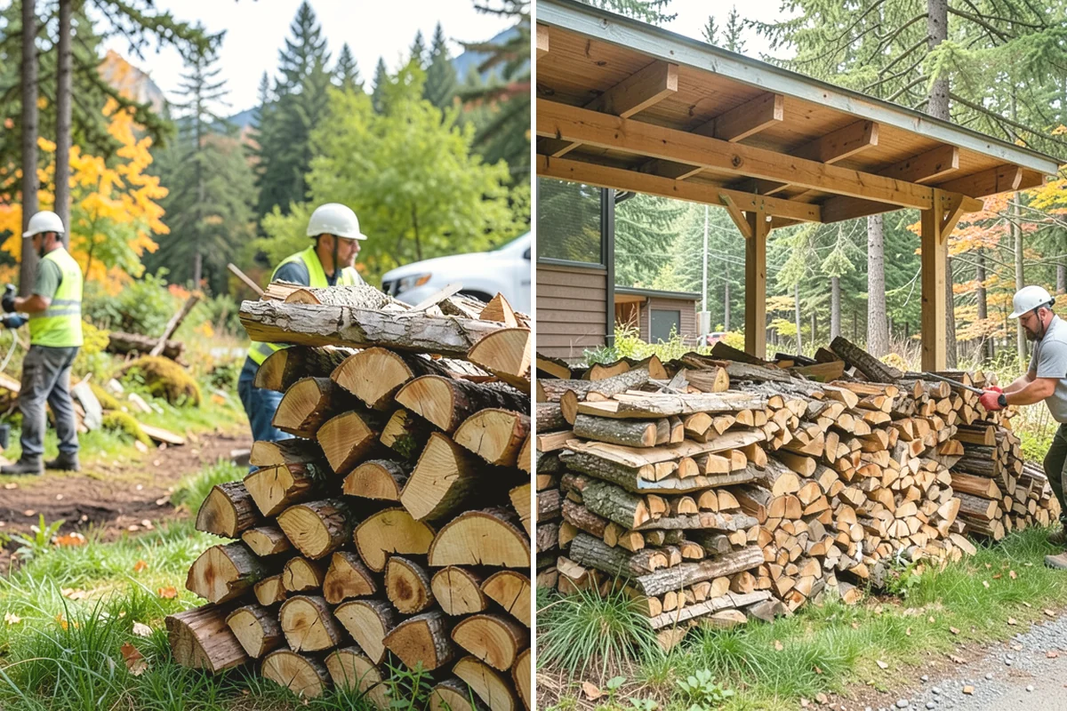 Firewood Covers in Yarrow Point, King County, WA - Measure your stack dimensions and exposure