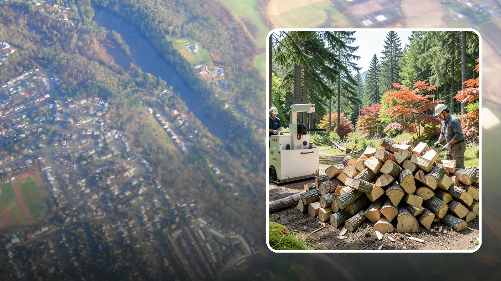 Firewood Cutting in Algona, King County, WA - Precise firewood cutting that brings logs down to the burn lengths your appliance needs.