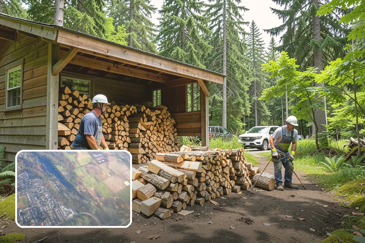 Firewood Cutting in Algona, King County, WA - Consistent lengths that fit your appliance