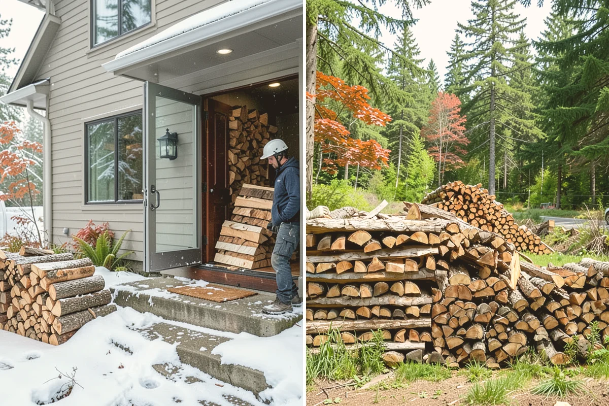 Firewood Cutting in Algona, King County, WA - Confirm your target burn length and volume