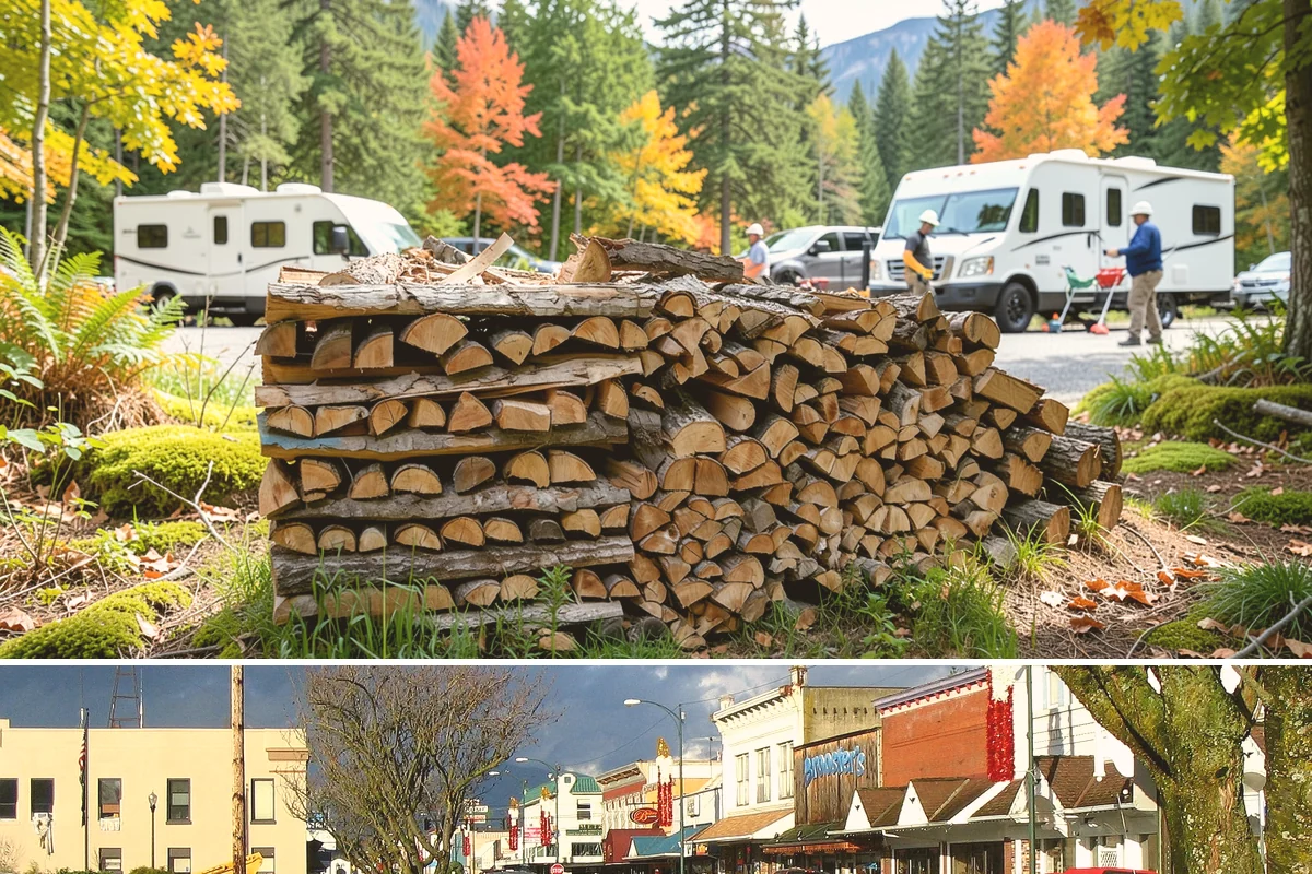 Firewood Cutting in Arlington, Snohomish County, WA - Schedule cutting in spring or summer so pieces have the dry season to season before winter.