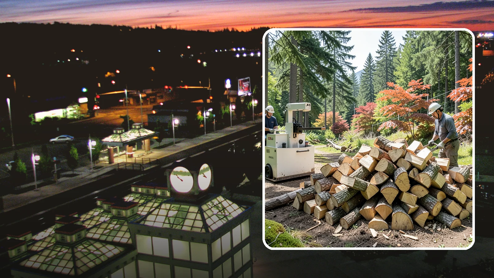 Firewood Cutting in Auburn, King County, WA - Precise firewood cutting that brings logs down to the burn lengths your appliance needs.