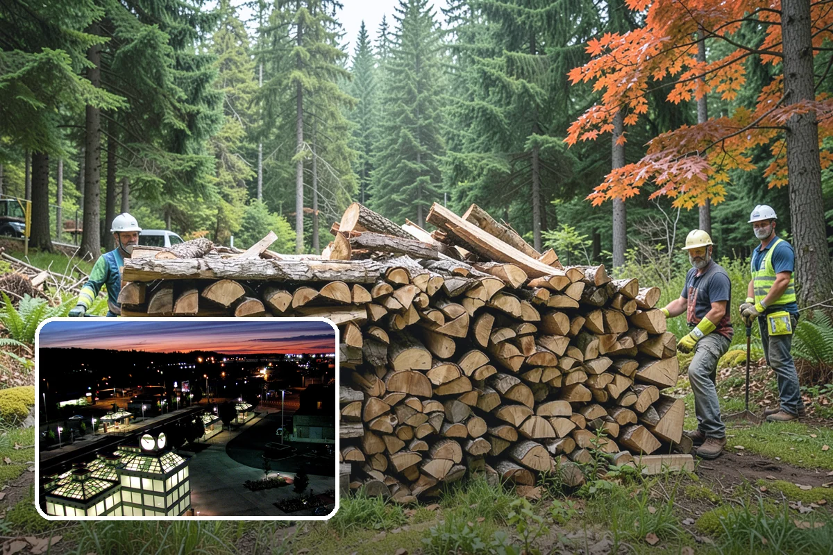 Firewood Cutting in Auburn, King County, WA - Consistent lengths that fit your appliance