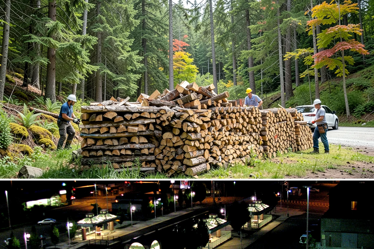 Firewood Cutting in Auburn, King County, WA - Schedule cutting in spring or summer so pieces have the dry season to season before winter.