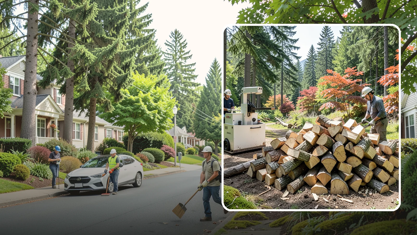 Firewood Cutting in Beaux Arts Village, King County, WA - Precise firewood cutting that brings logs down to the burn lengths your appliance needs.