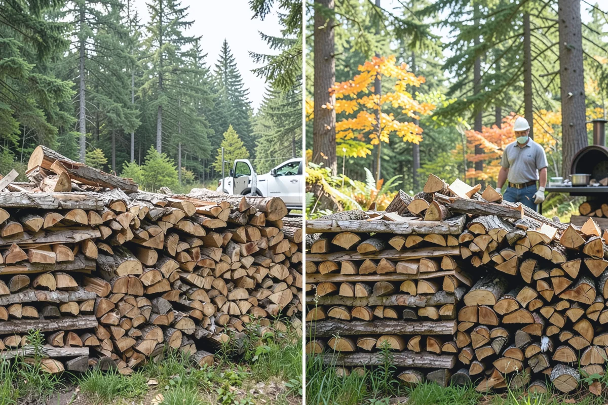 Firewood Cutting in Beaux Arts Village, King County, WA - Confirm your target burn length and volume