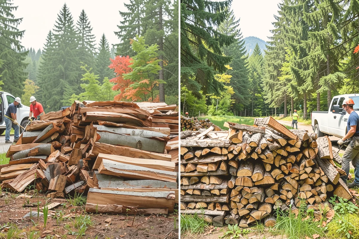 Firewood Cutting in Bellevue, King County, WA - Confirm your target burn length and volume