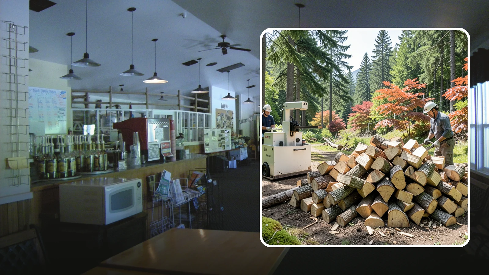 Firewood Cutting in Black Diamond, King County, WA - Precise firewood cutting that brings logs down to the burn lengths your appliance needs.