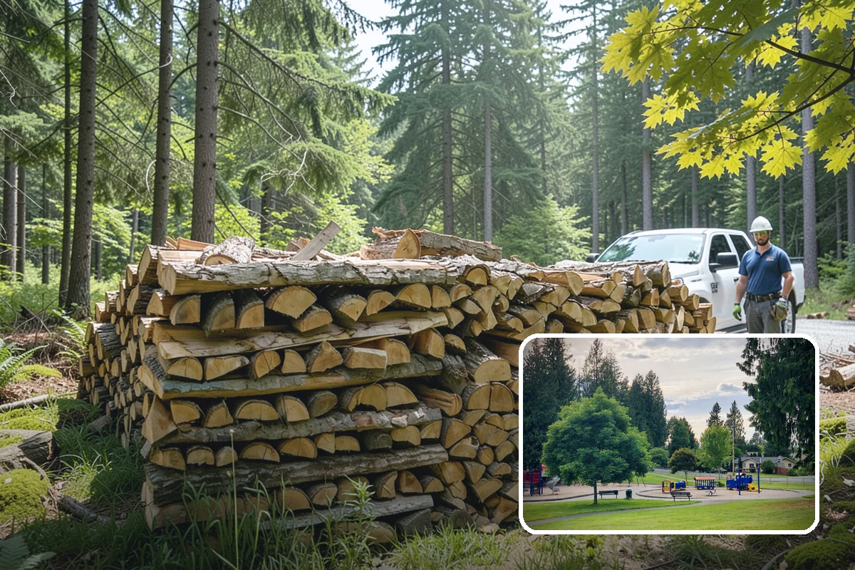 Firewood Cutting in Bonney Lake, Pierce County, WA - Consistent lengths that fit your appliance