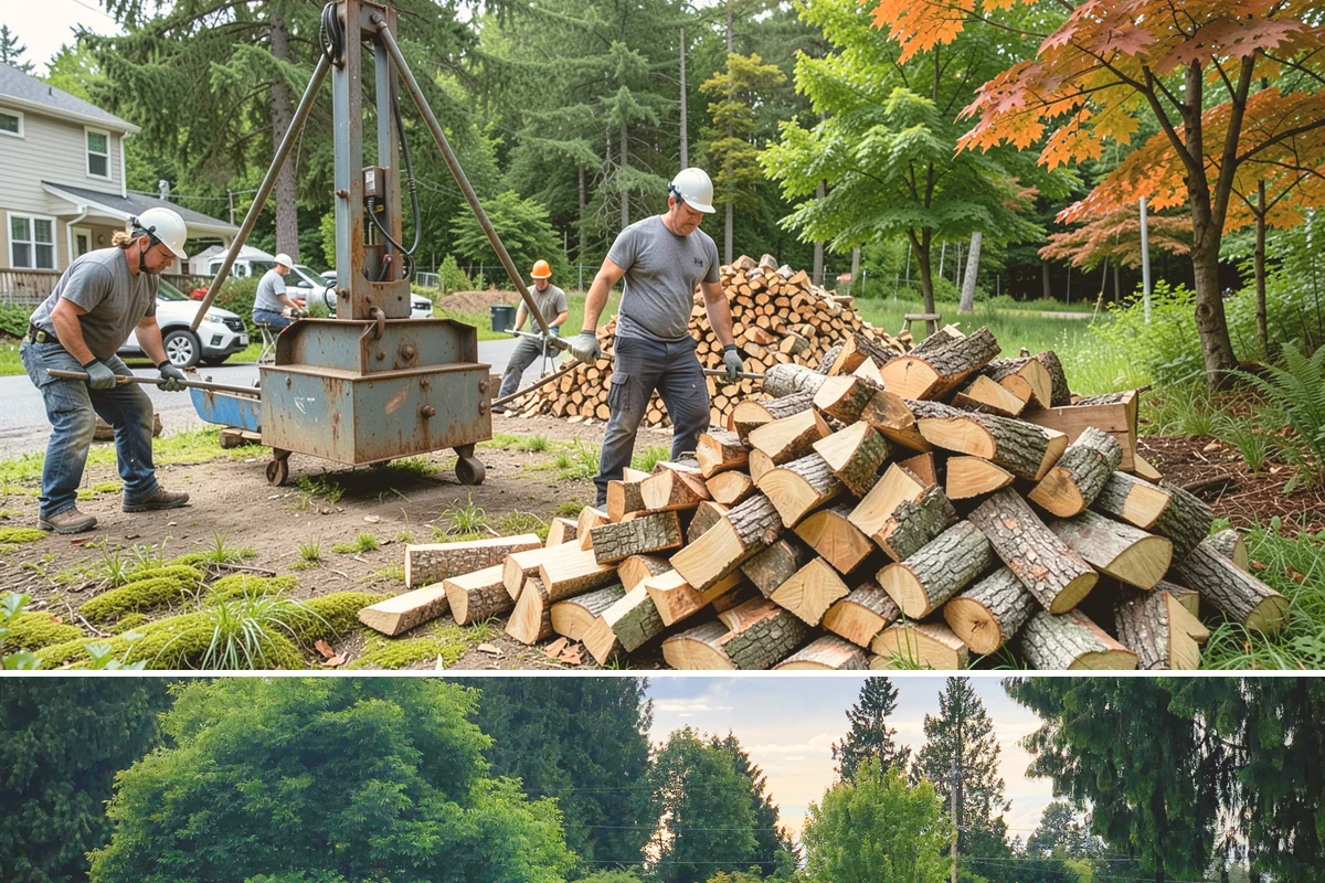Firewood Cutting in Bonney Lake, Pierce County, WA - Schedule cutting in spring or summer so pieces have the dry season to season before winter.