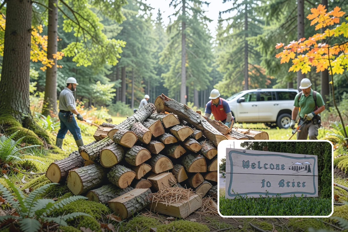 Firewood Cutting in Brier, Snohomish County, WA - Consistent lengths that fit your appliance
