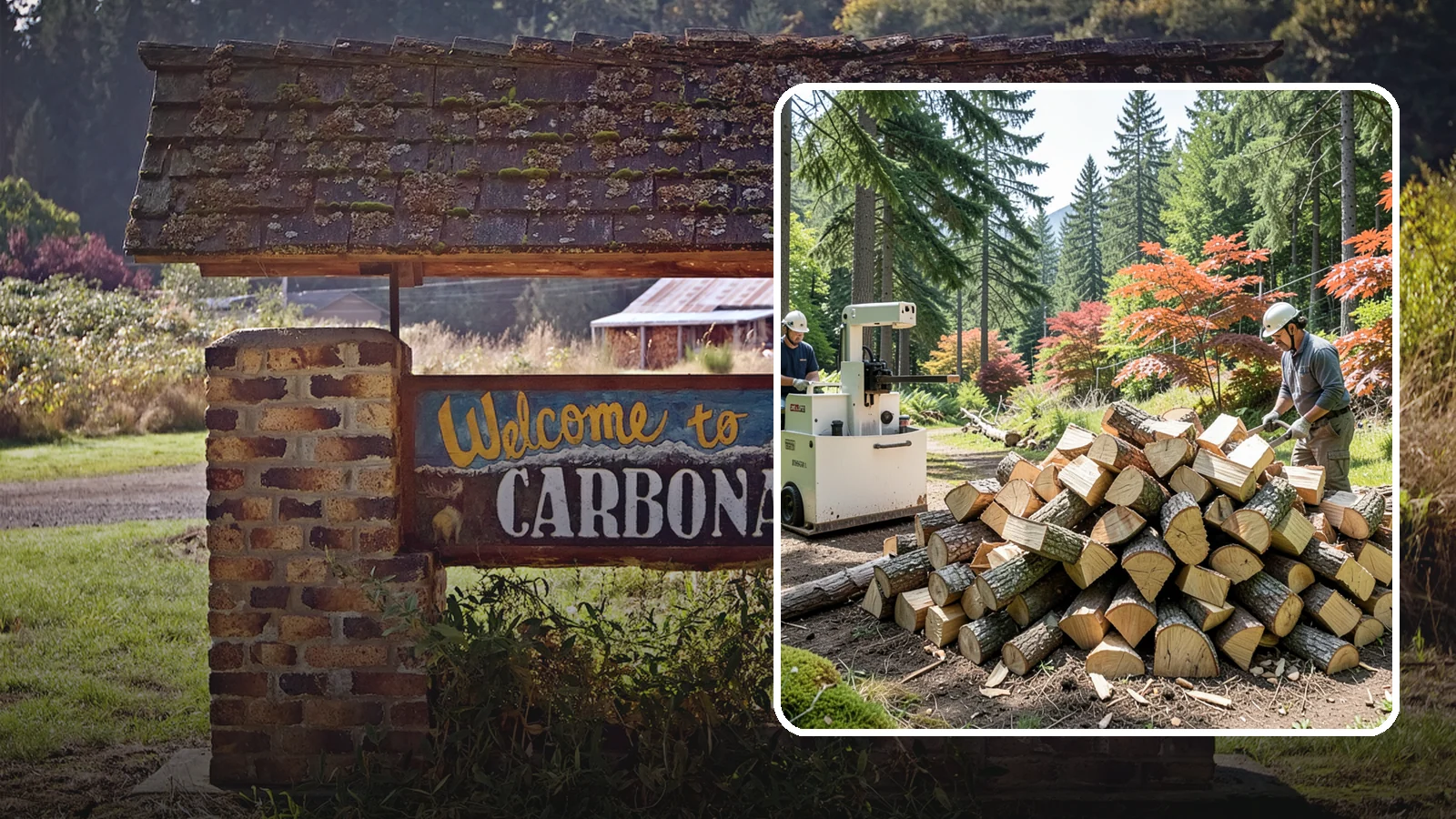 Firewood Cutting in Carbonado, Pierce County, WA - Precise firewood cutting that brings logs down to the burn lengths your appliance needs.