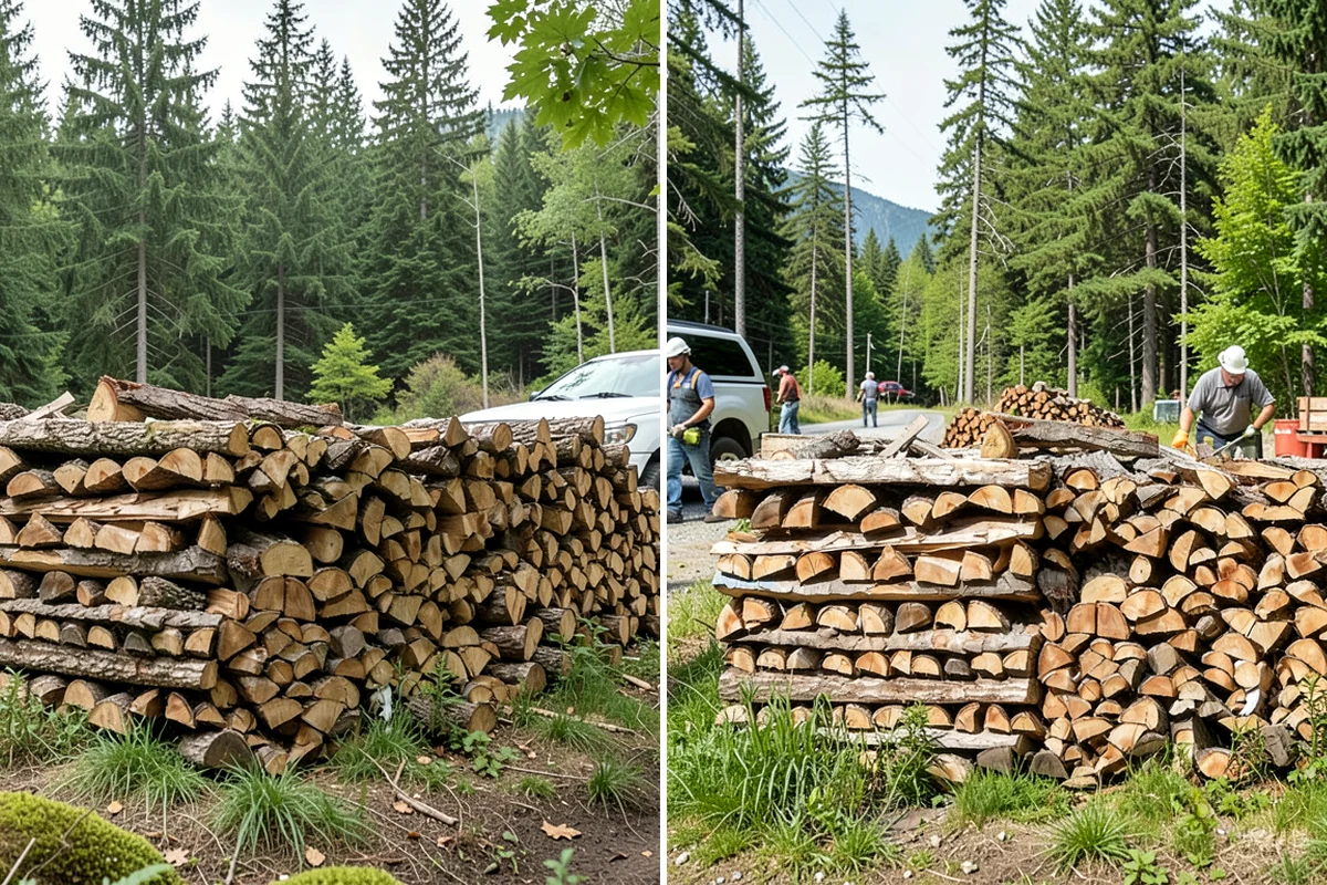 Firewood Cutting in Clyde Hill, King County, WA - Confirm your target burn length and volume