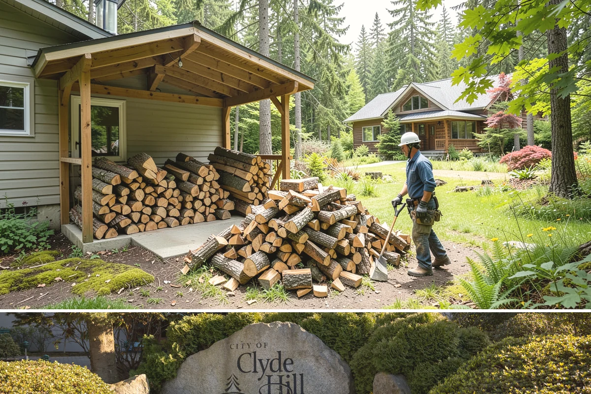 Firewood Cutting in Clyde Hill, King County, WA - Schedule cutting in spring or summer so pieces have the dry season to season before winter.