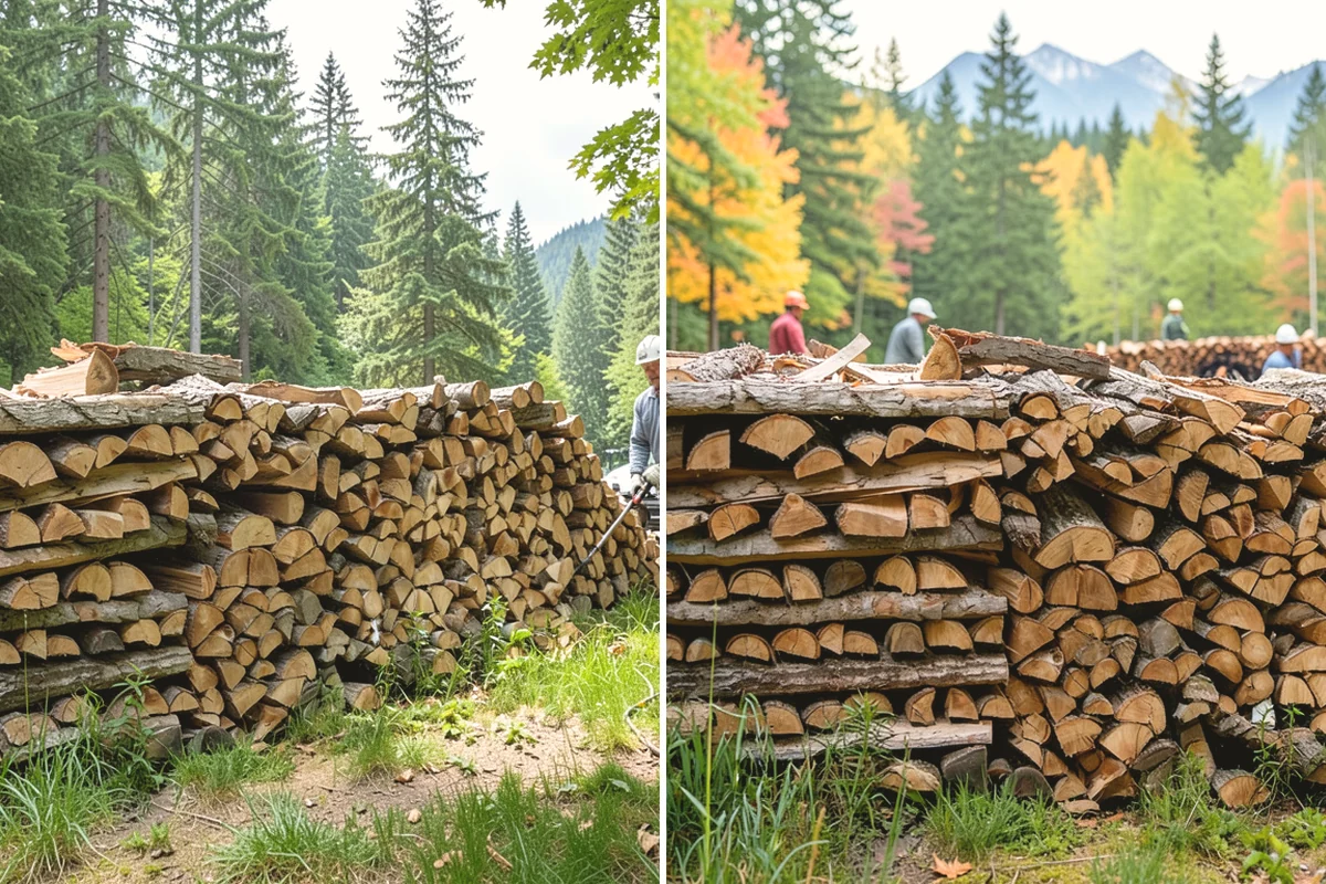 Firewood Cutting in Covington, King County, WA - Confirm your target burn length and volume