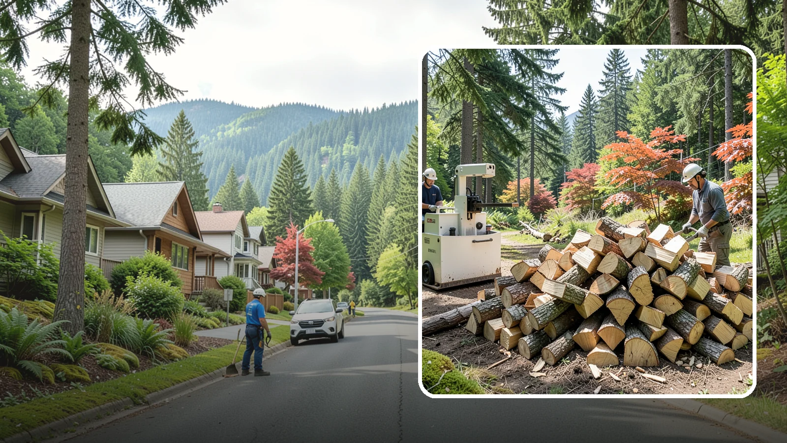 Firewood Cutting in Darrington, Snohomish County, WA - Precise firewood cutting that brings logs down to the burn lengths your appliance needs.