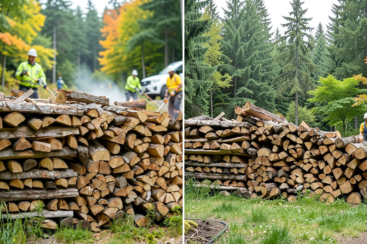 Firewood Cutting in DuPont, Pierce County, WA - Confirm your target burn length and volume