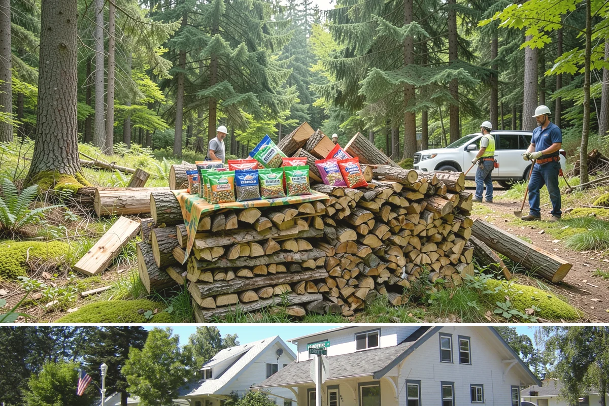 Firewood Cutting in DuPont, Pierce County, WA - Schedule cutting in spring or summer so pieces have the dry season to season before winter.