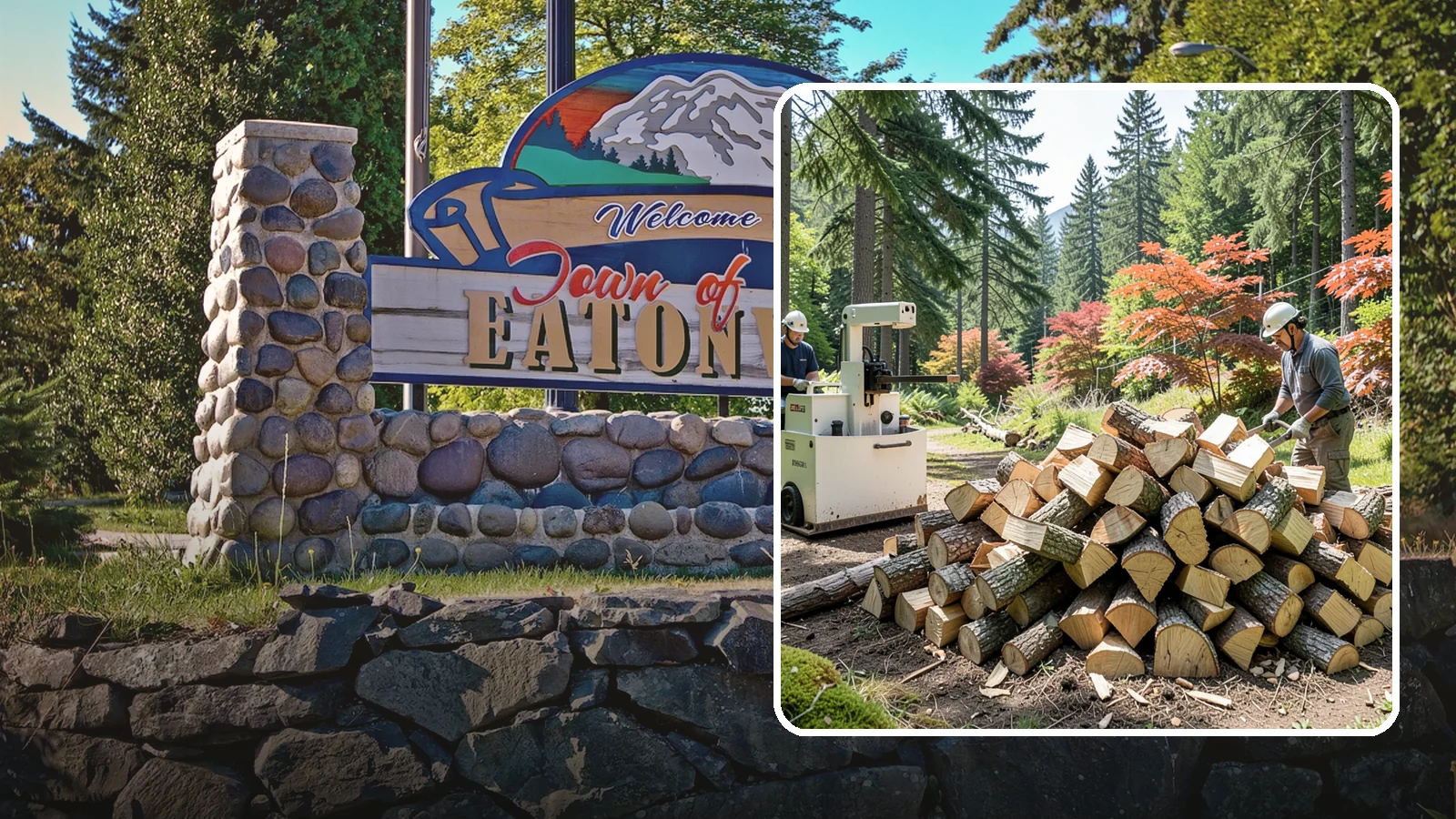 Firewood Cutting in Eatonville, Pierce County, WA - Precise firewood cutting that brings logs down to the burn lengths your appliance needs.