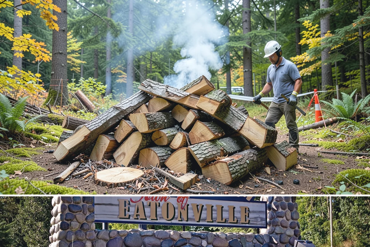 Firewood Cutting in Eatonville, Pierce County, WA - Schedule cutting in spring or summer so pieces have the dry season to season before winter.