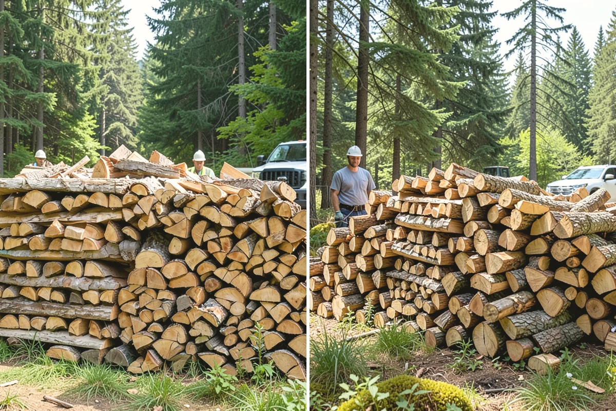 Firewood Cutting in Edgewood, WA - Confirm your target burn length and volume
