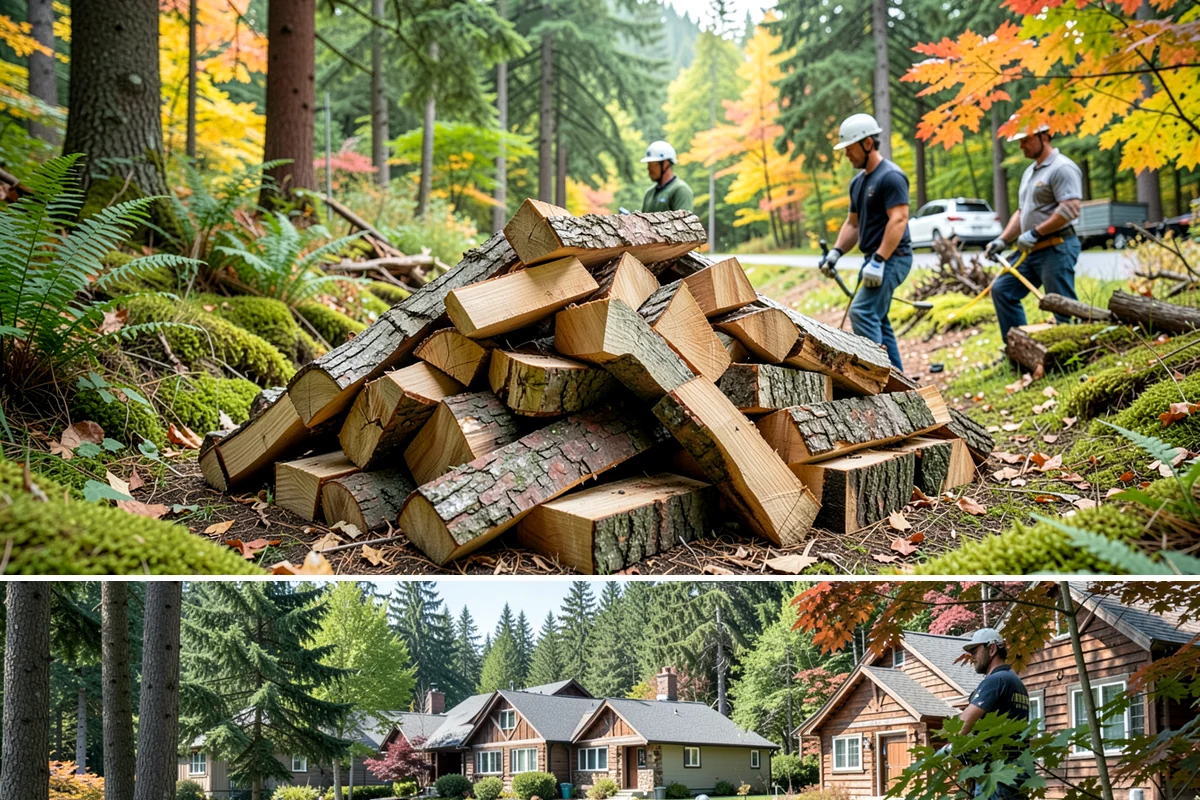 Firewood Cutting in Edgewood, WA - Schedule cutting in spring or summer so pieces have the dry season to season before winter.