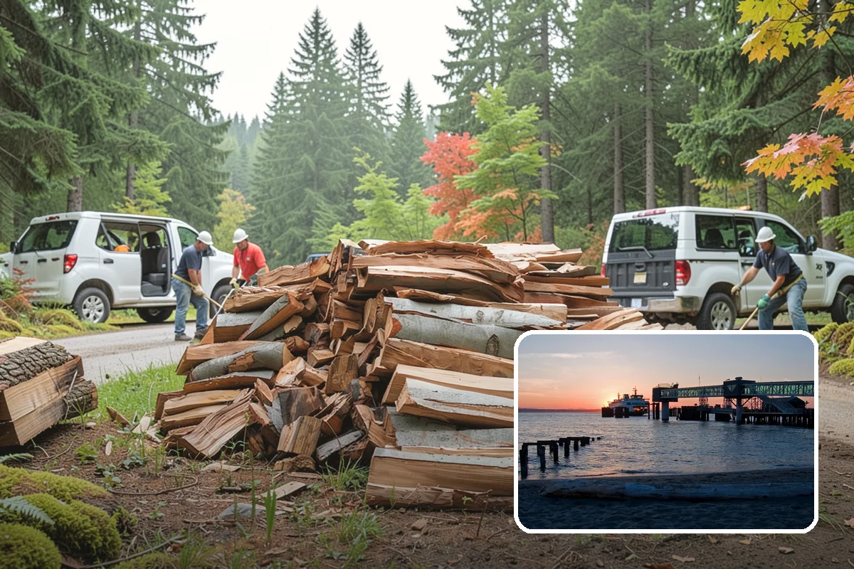 Firewood Cutting in Edmonds, Snohomish County, WA - Consistent lengths that fit your appliance