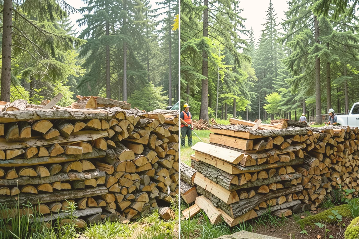 Firewood Cutting in Edmonds, Snohomish County, WA - Confirm your target burn length and volume