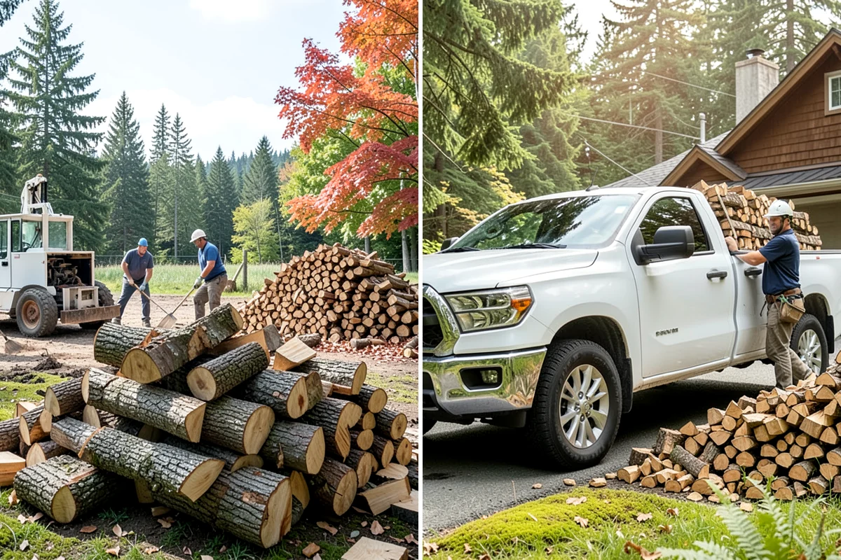 Firewood Cutting in Enumclaw, King County, WA - Confirm your target burn length and volume