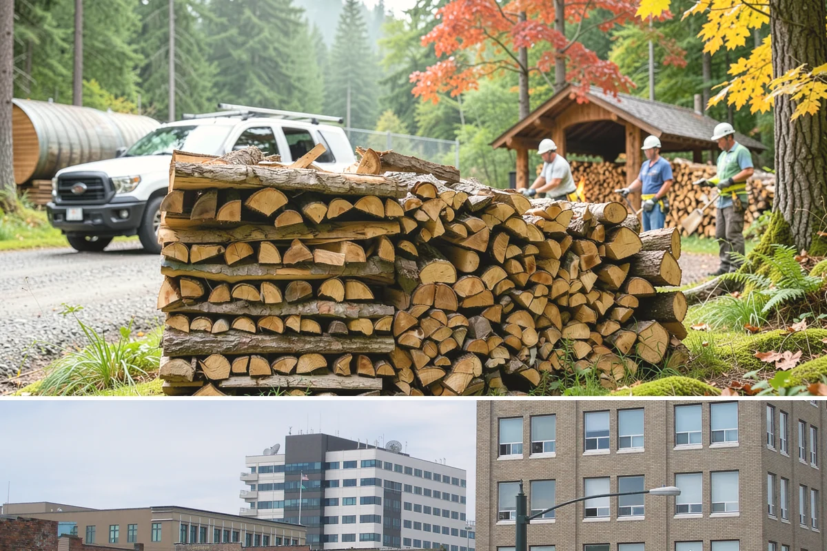 Firewood Cutting in Everett, Snohomish County, WA - Schedule cutting in spring or summer so pieces have the dry season to season before winter.