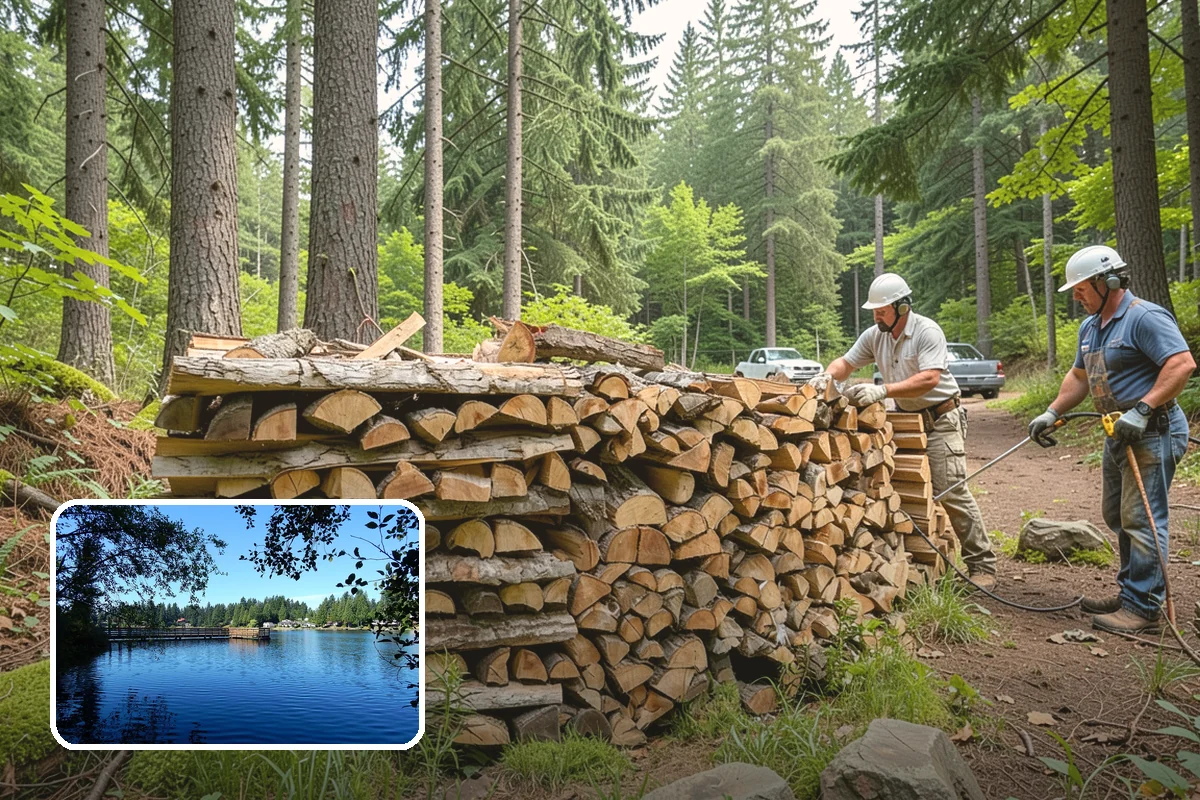 Firewood Cutting in Federal Way, King County, WA - Consistent lengths that fit your appliance