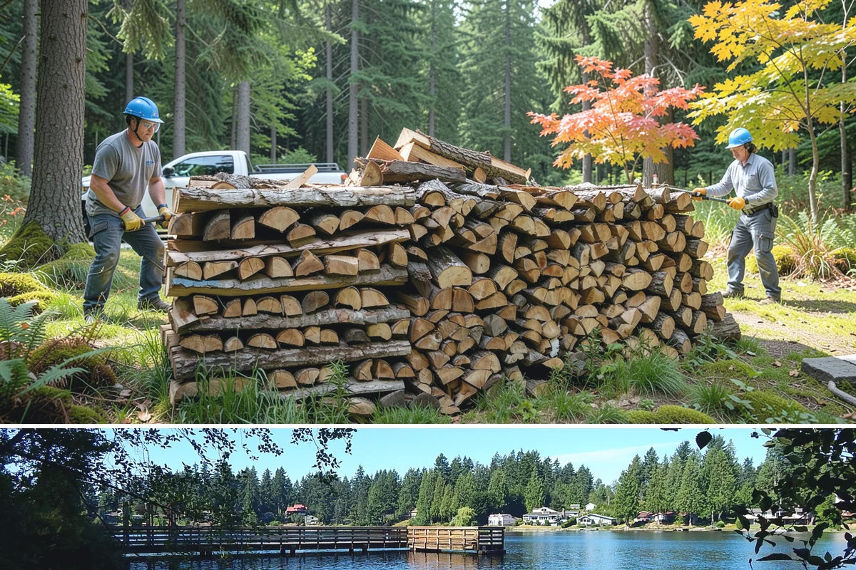 Firewood Cutting in Federal Way, King County, WA - Schedule cutting in spring or summer so pieces have the dry season to season before winter.