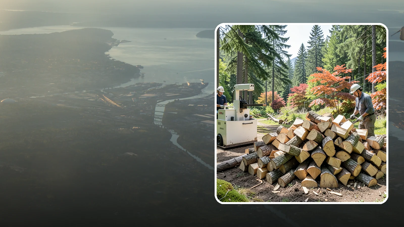 Firewood Cutting in Fife, Pierce County, WA - Precise firewood cutting that brings logs down to the burn lengths your appliance needs.