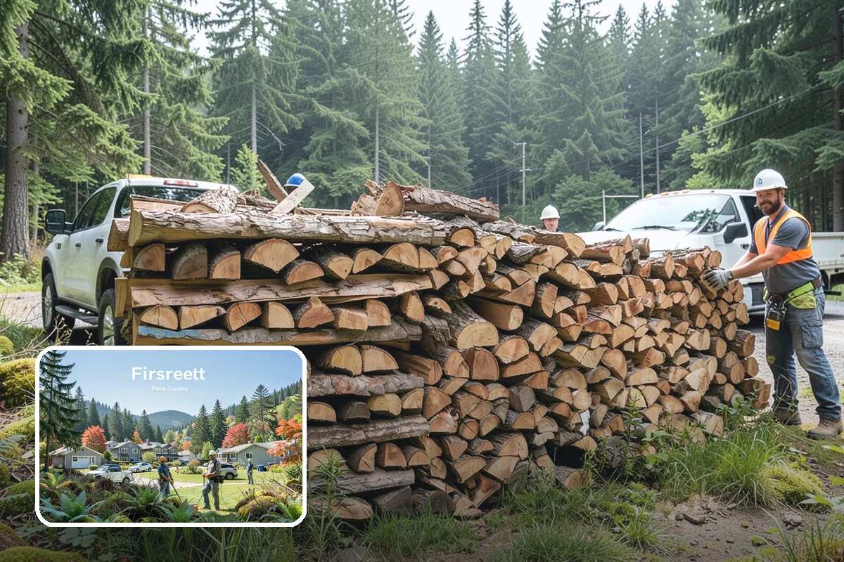 Firewood Cutting in Fircrest, Pierce County, WA - Consistent lengths that fit your appliance