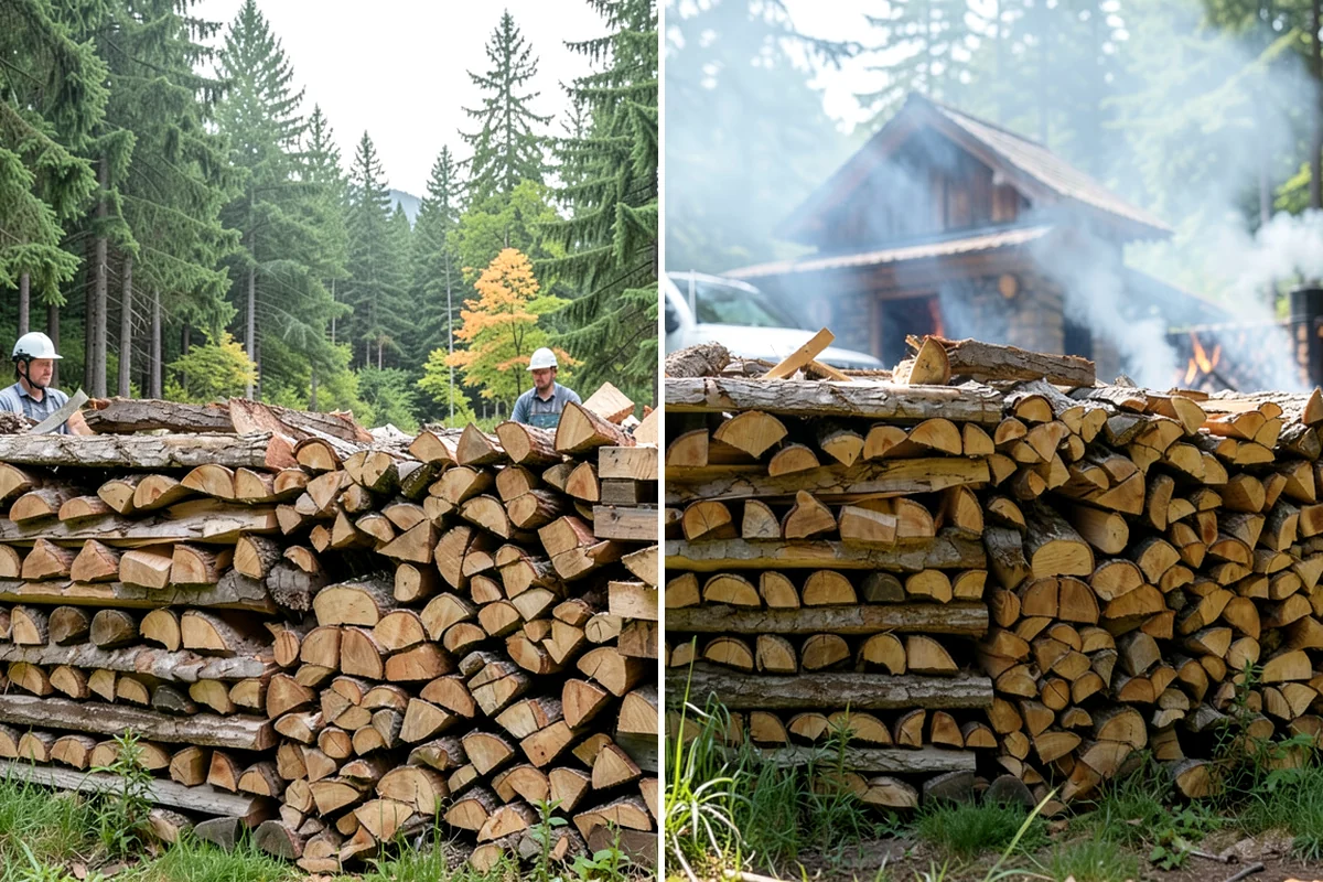 Firewood Cutting in Fircrest, Pierce County, WA - Confirm your target burn length and volume