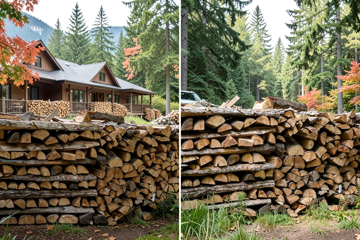 Firewood Cutting in Gig Harbor, Pierce County, WA - Confirm your target burn length and volume