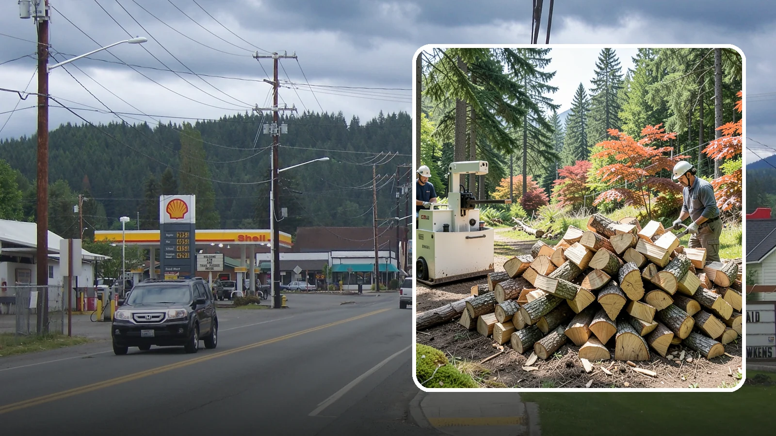 Firewood Cutting in Granite Falls, Snohomish County, WA - Precise firewood cutting that brings logs down to the burn lengths your appliance needs.