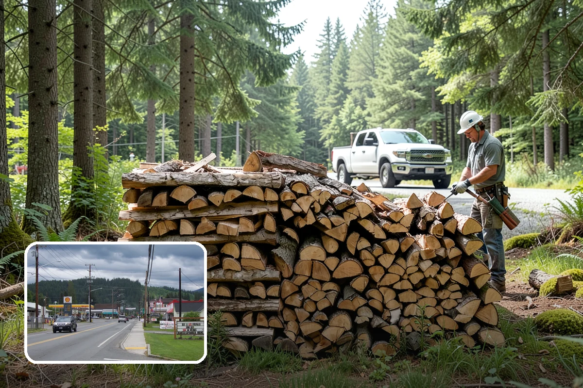 Firewood Cutting in Granite Falls, Snohomish County, WA - Consistent lengths that fit your appliance