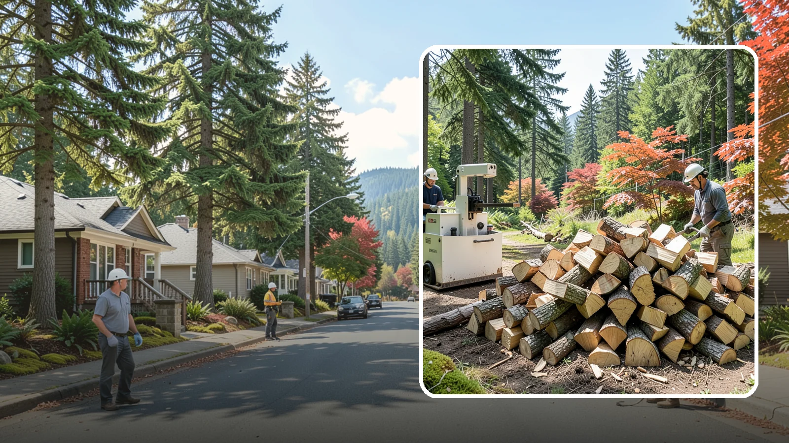 Firewood Cutting in Hunts Point, King County, WA - Precise firewood cutting that brings logs down to the burn lengths your appliance needs.