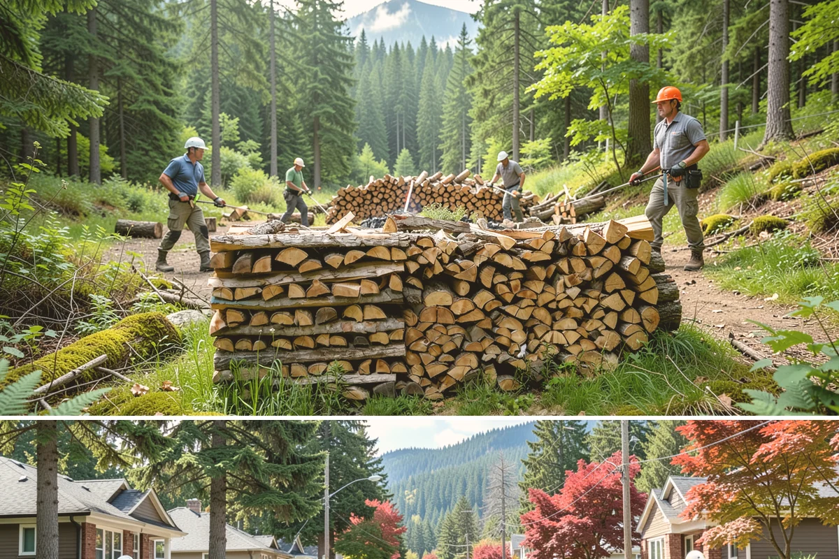 Firewood Cutting in Hunts Point, King County, WA - Schedule cutting in spring or summer so pieces have the dry season to season before winter.
