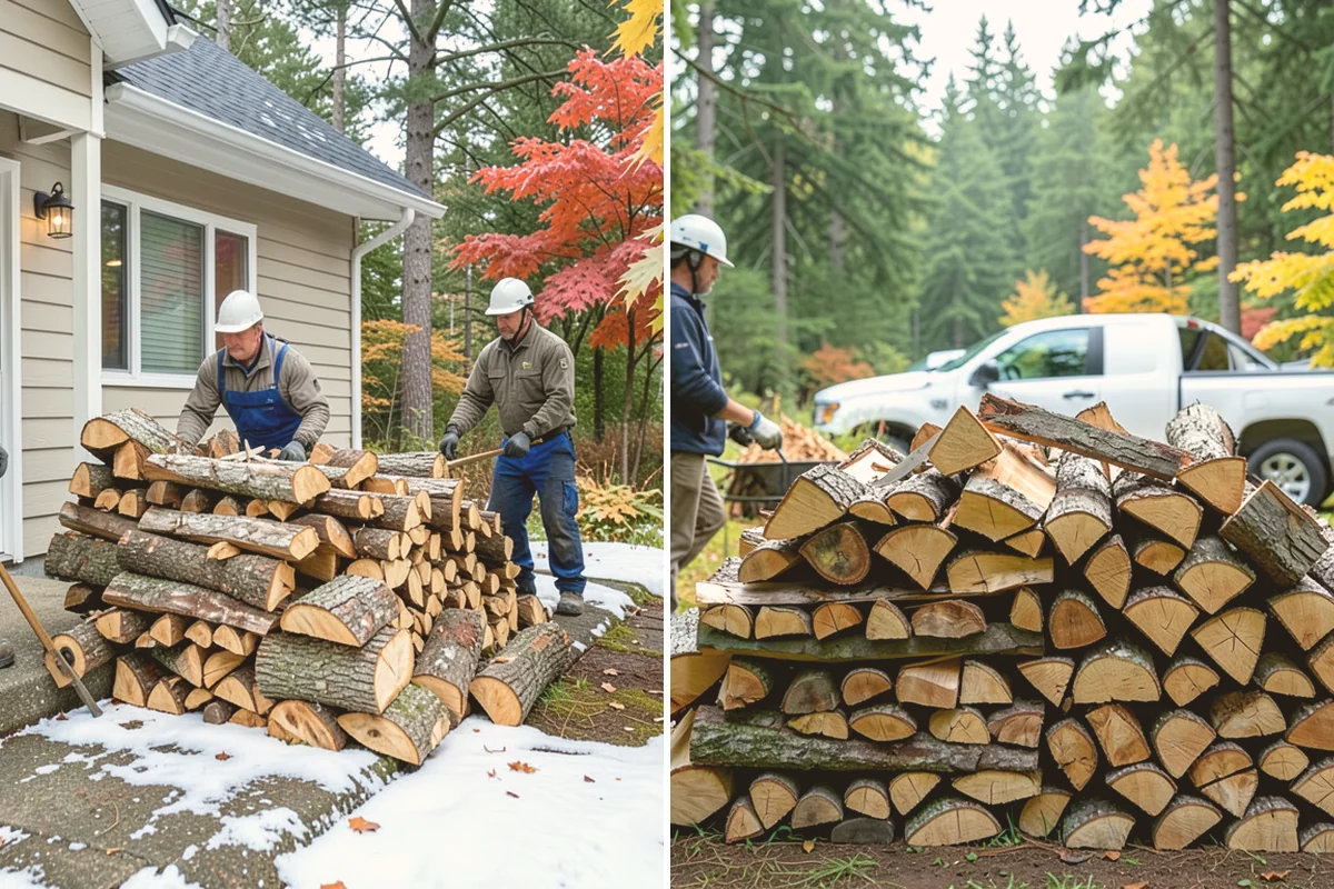 Firewood Cutting in Index, Snohomish County, WA - Confirm your target burn length and volume