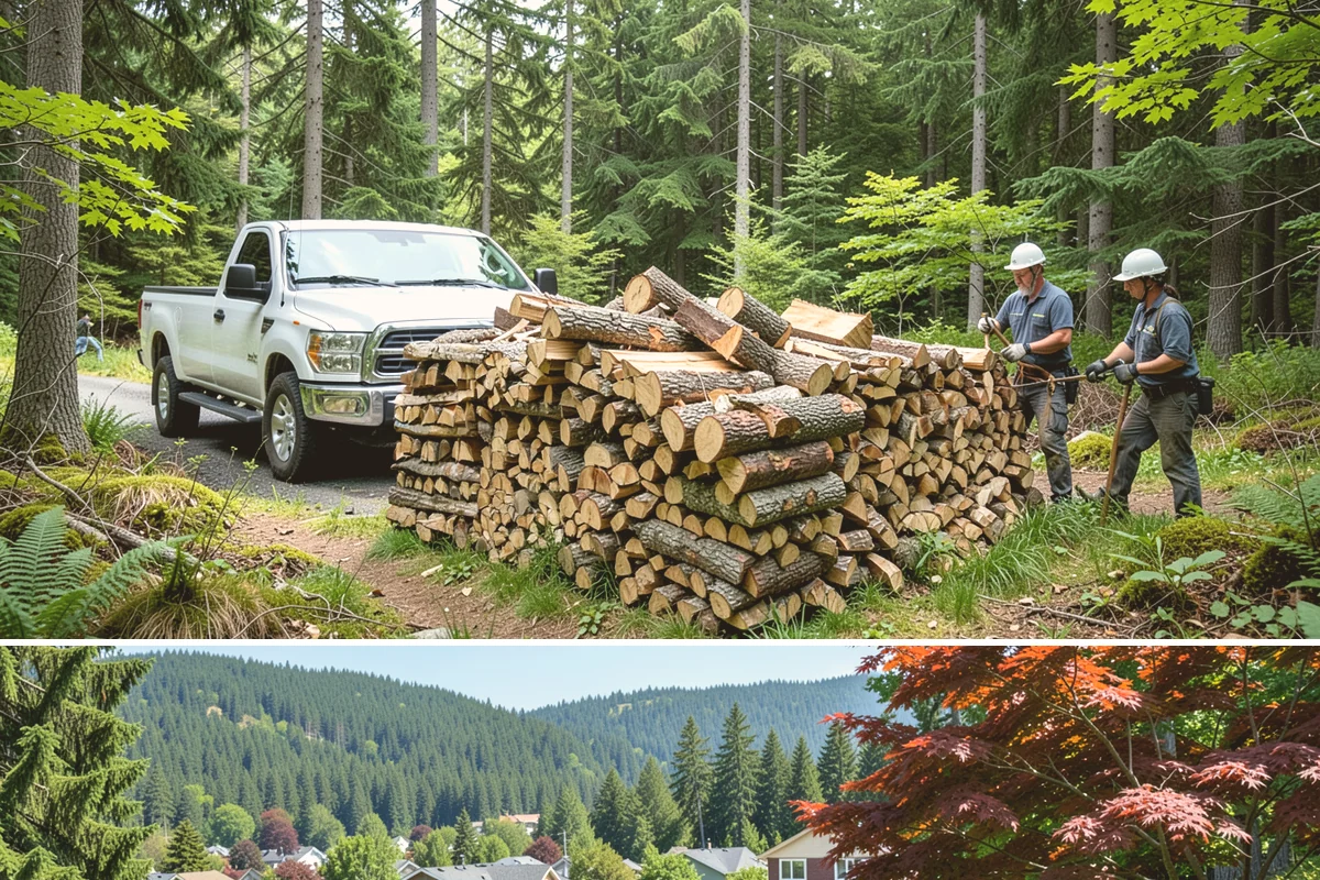Firewood Cutting in Index, Snohomish County, WA - Schedule cutting in spring or summer so pieces have the dry season to season before winter.
