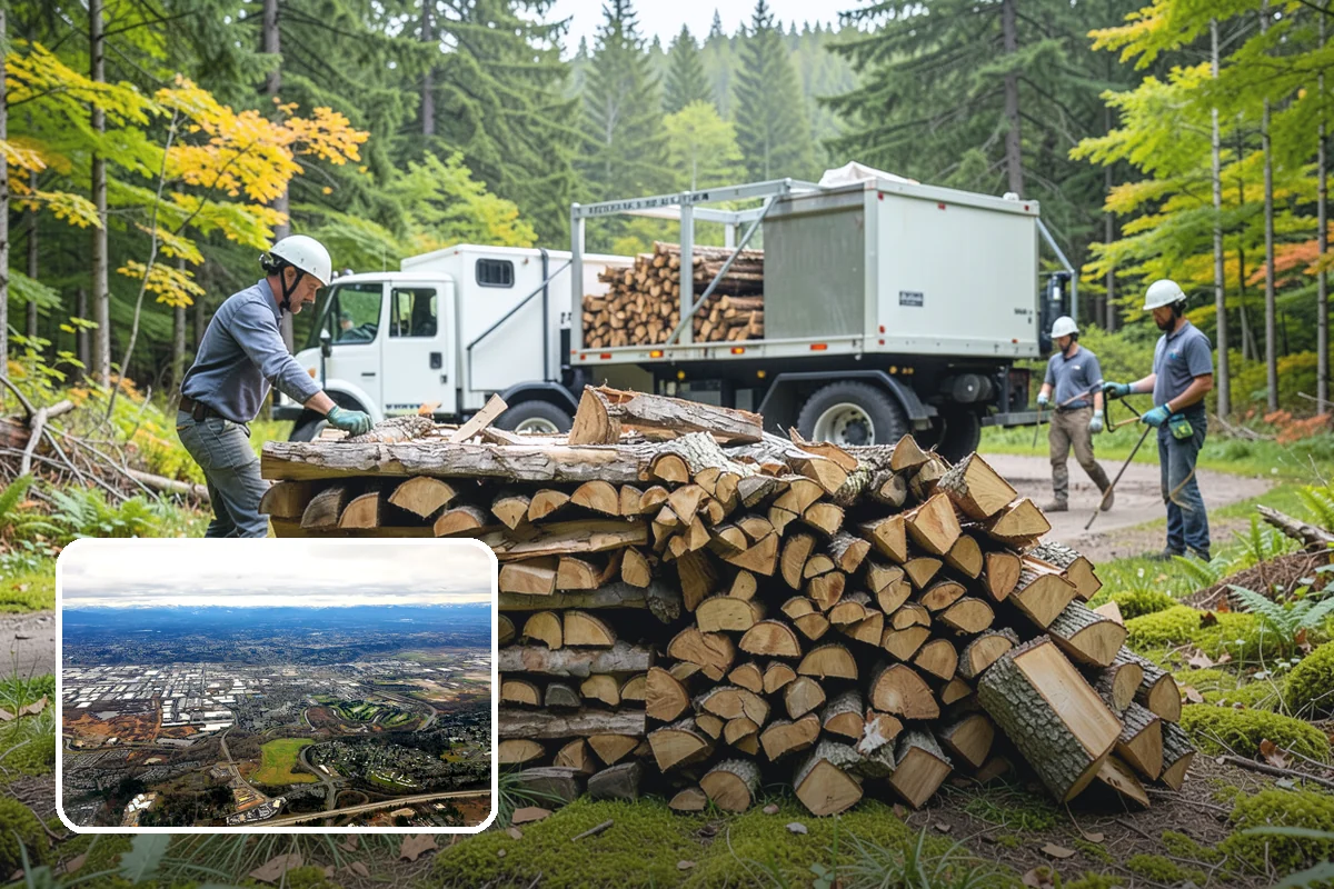 Firewood Cutting in Kent, King County, WA - Consistent lengths that fit your appliance