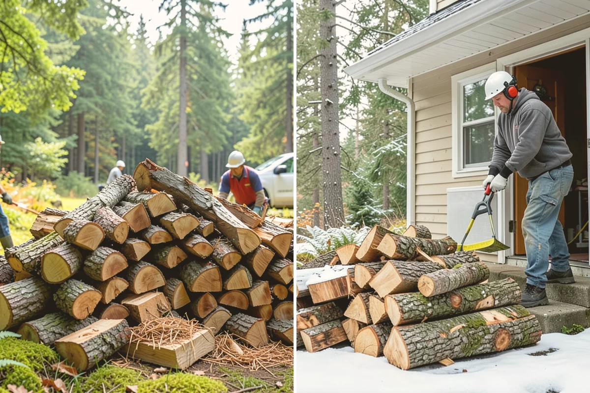 Firewood Cutting in Kent, King County, WA - Confirm your target burn length and volume