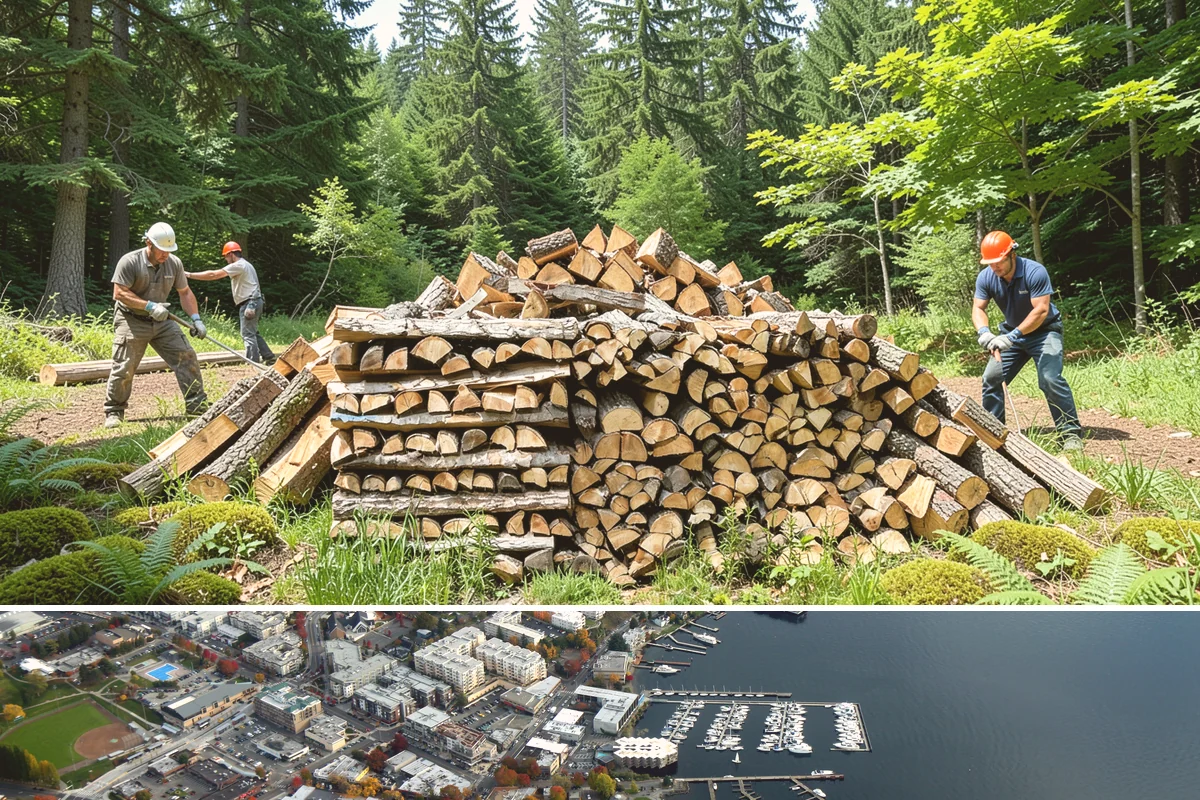 Firewood Cutting in Kirkland, King County, WA - Schedule cutting in spring or summer so pieces have the dry season to season before winter.