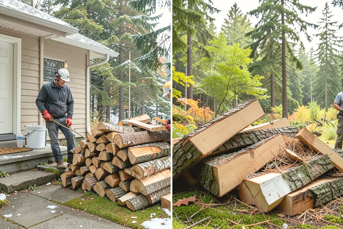 Firewood Cutting in La Conner, Skagit County, WA - Confirm your target burn length and volume