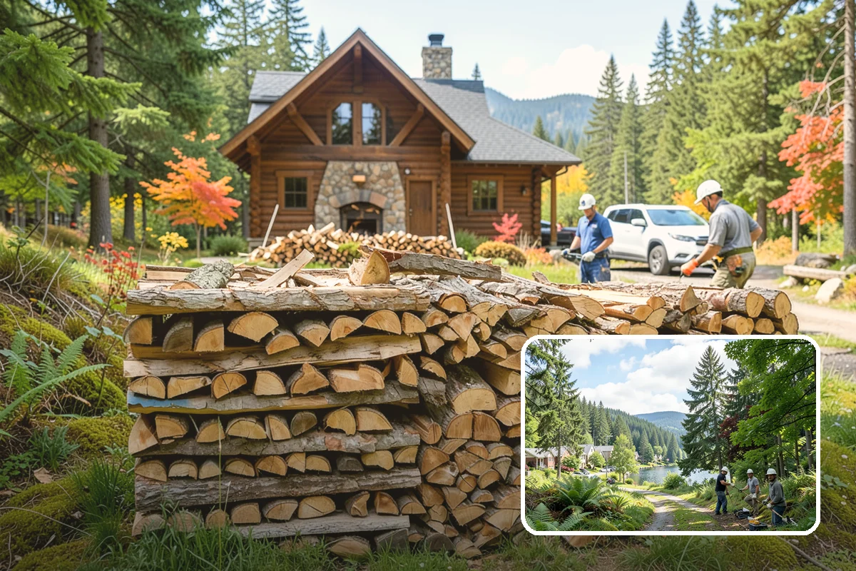 Firewood Cutting in Lake Forest Park, King County, WA - Consistent lengths that fit your appliance