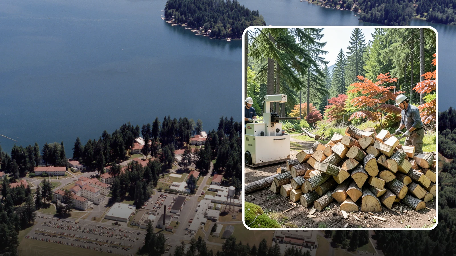 Firewood Cutting in Lakewood, Pierce County, WA - Precise firewood cutting that brings logs down to the burn lengths your appliance needs.