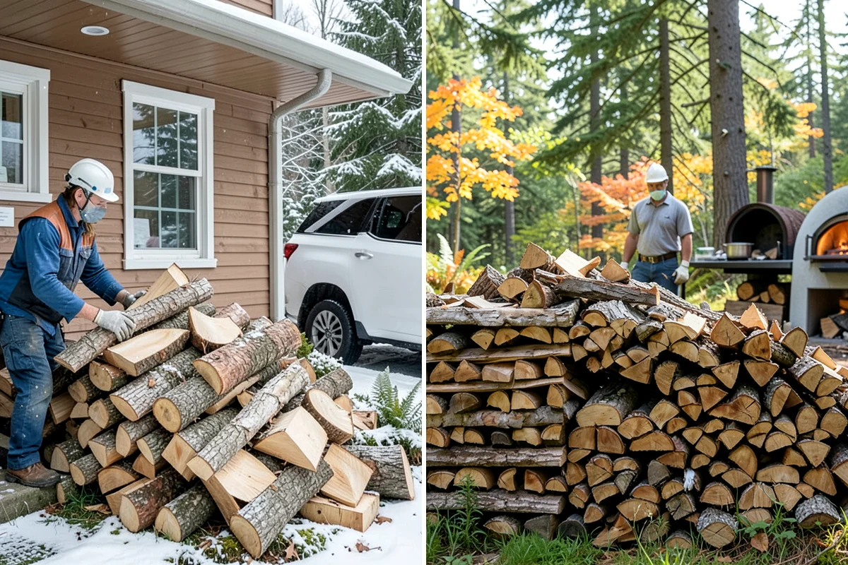Firewood Cutting in Lakewood, Pierce County, WA - Confirm your target burn length and volume